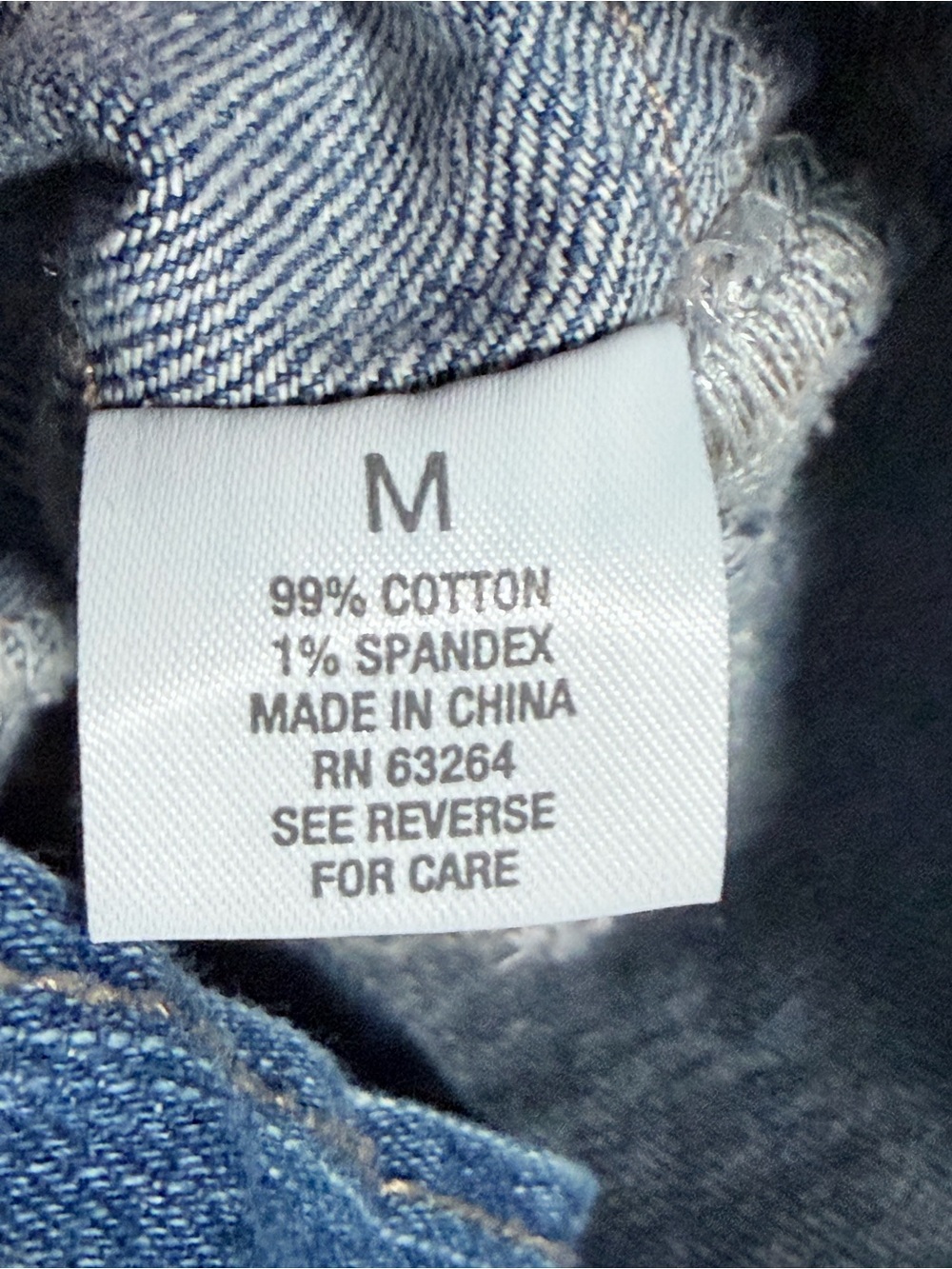 Roz & Ali Medium Blue Denim Blazer Jacket with Scalloped Notch Collar - Picture 9 of 10